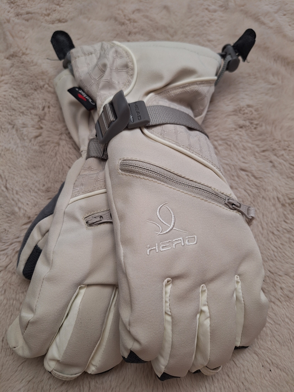 Brand New HEAD Women's Insulated Winter Ski/Snowboard Gloves Small Beige Gray
